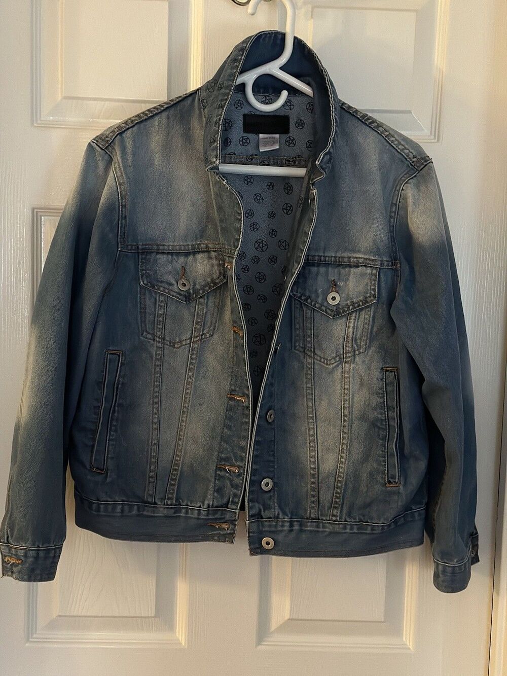 Denim Jacket Gypsy Warrior Stonewash Blue Women Size One Size Jean Jacket
